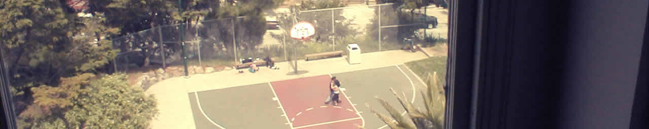 2 people dancing on a basketball court again