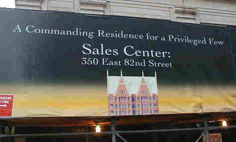 billboard advertising a commanding residence for a privileged few